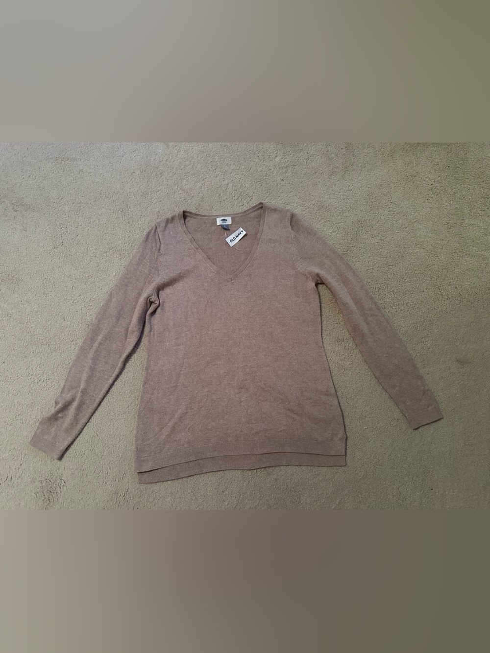 Old Navy V-Neck Sweater - Taupe Brown